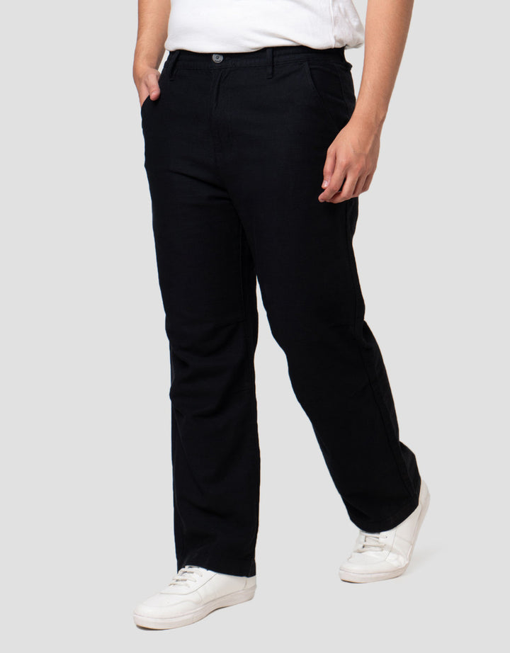 Nevada Woven Pull On Texture Loose Fit Celana Chinos Pria
