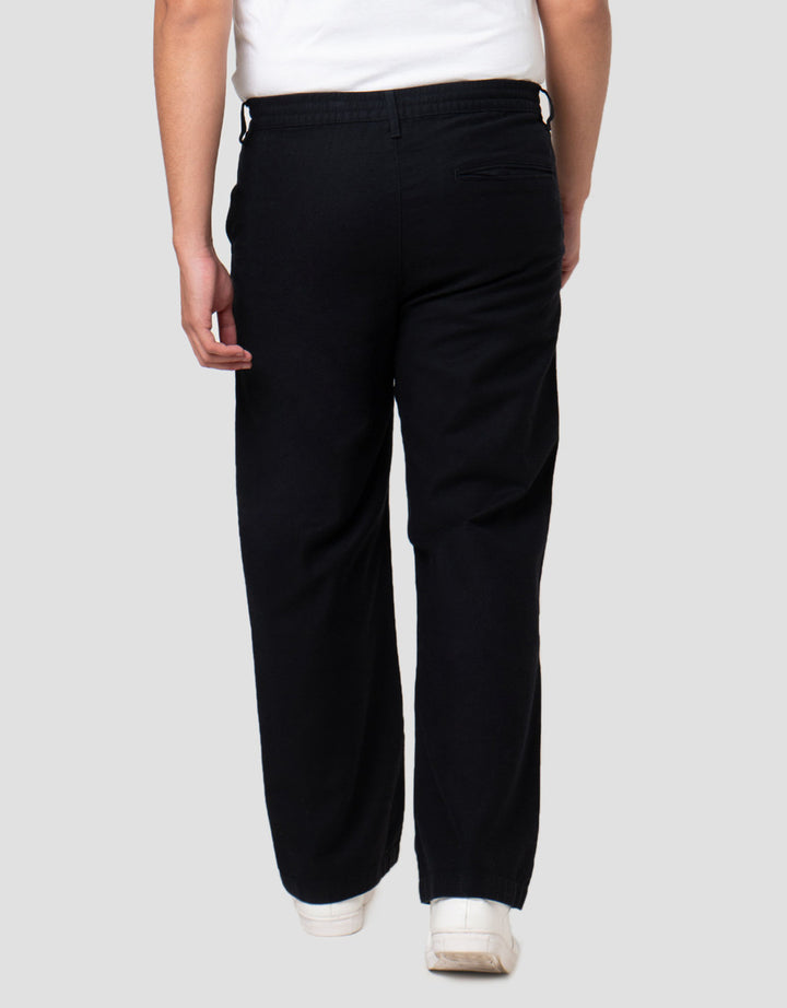 Nevada Woven Pull On Texture Loose Fit Celana Chinos Pria