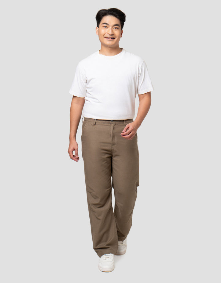 Nevada Woven Pull On Texture Loose Fit Celana Chinos Pria