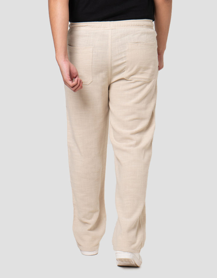 Nevada Woven Texture Loose Fit Celana Chinos Pria