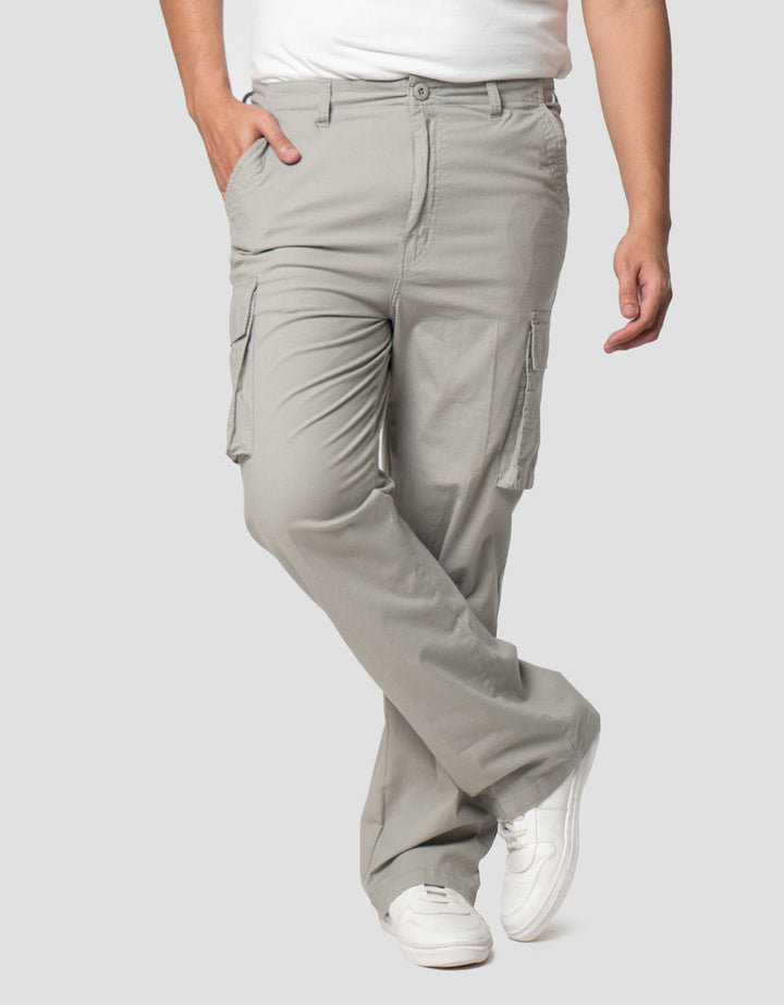 Nevada Loose Ripstop Multiple Pocket Celana Cargo Pria