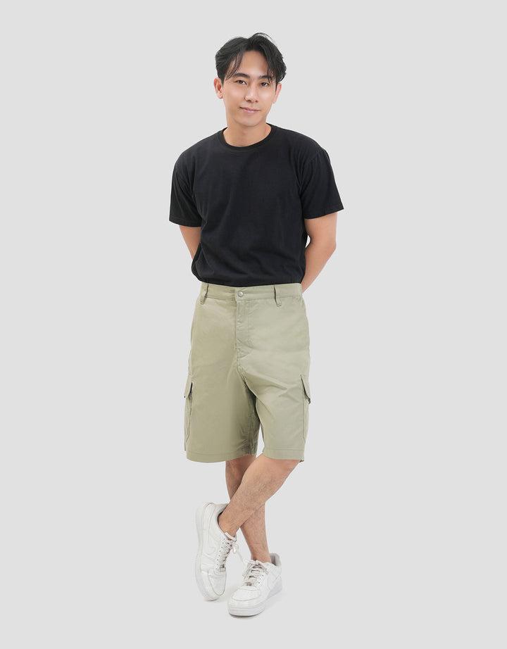 Nevada Woven Bermuda Slim Hd Twill Celana Pendek Cargo Pria