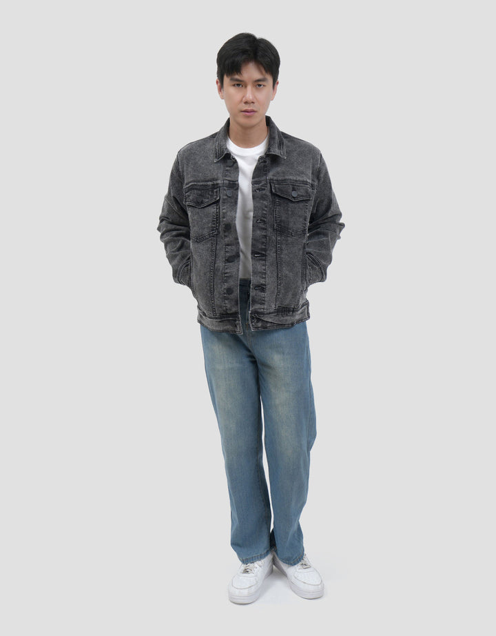 Nevada Big Trucker Regular Jaket Denim Pria