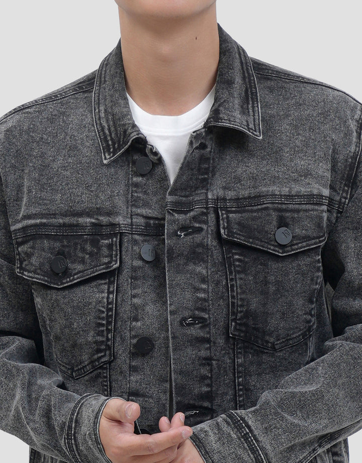 Nevada Big Trucker Regular Jaket Denim Pria