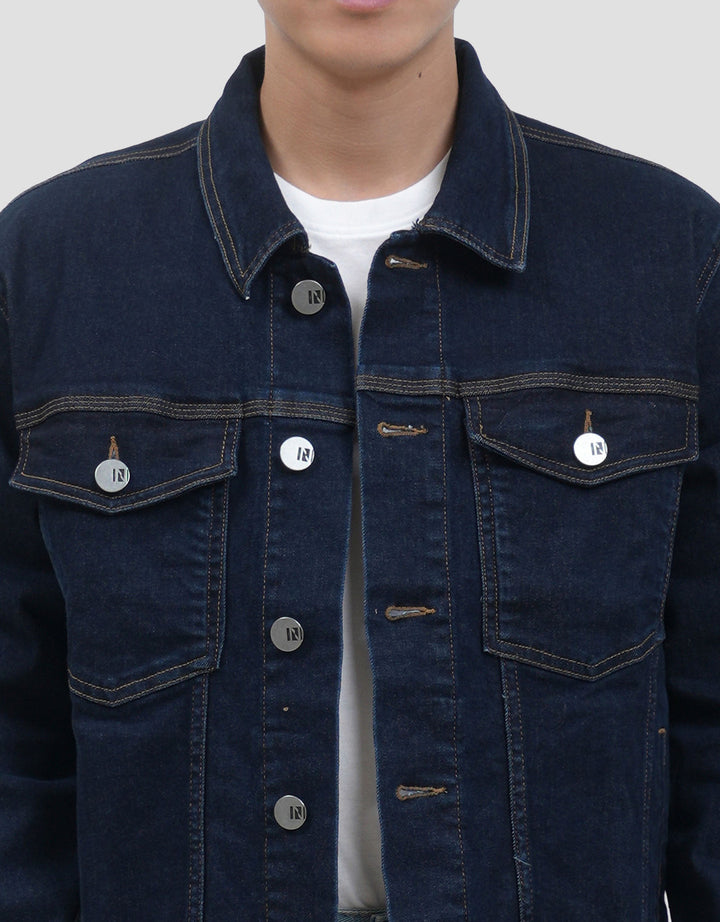 Nevada Big Trucker Regular Jaket Denim Pria