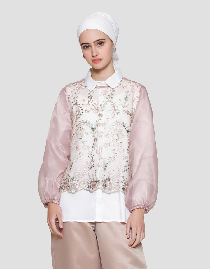Annisa Double Layer Organza Kemeja Wanita