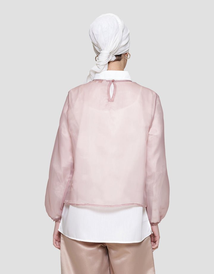 Annisa Double Layer Organza Kemeja Wanita