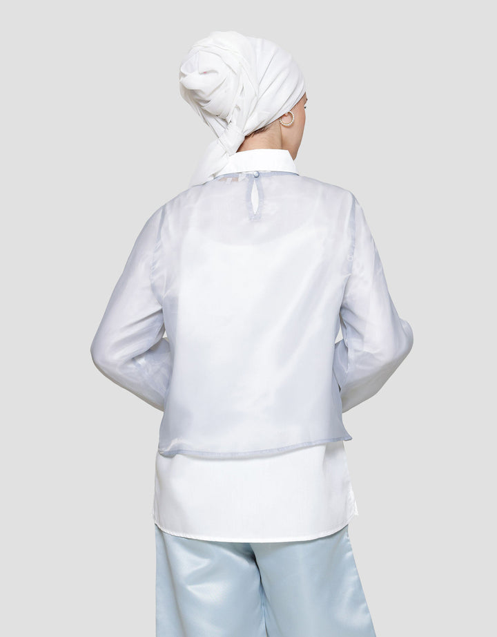 Annisa Double Layer Organza Kemeja Wanita