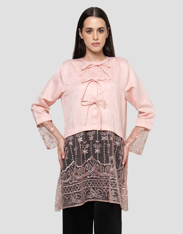 Annisa Tulle Combination Blouse Wanita
