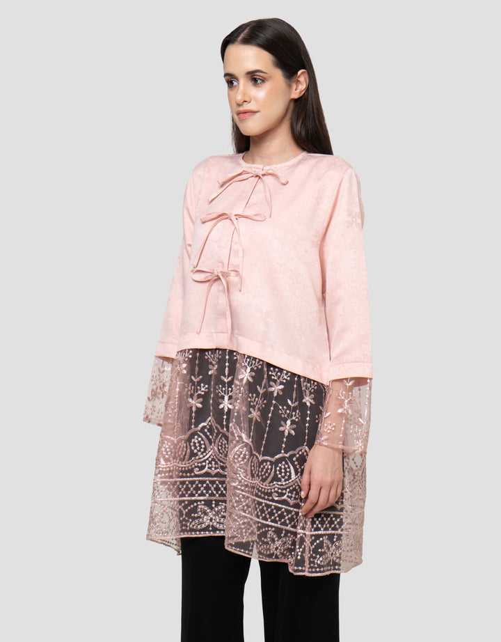 Annisa Tulle Combination Blouse Wanita