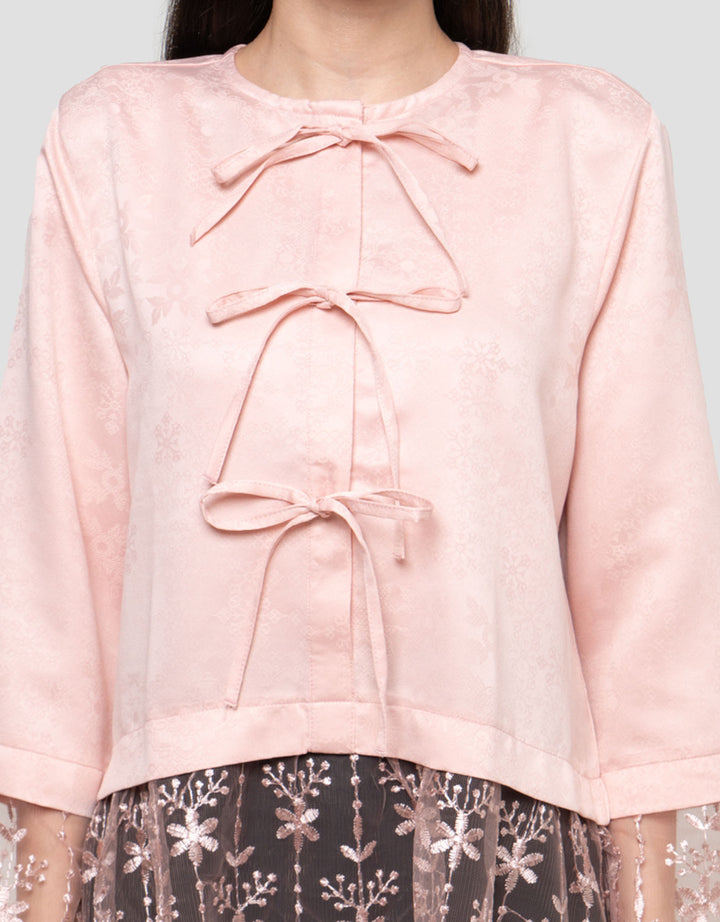 Annisa Tulle Combination Blouse Wanita