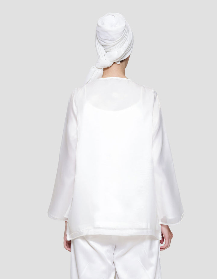 Annisa Woven Top Tulle Setelan Baju Muslim Wanita