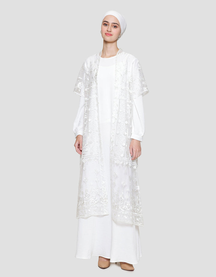 Annisa Double Layer Tulle Outer Maxi Dress Wanita