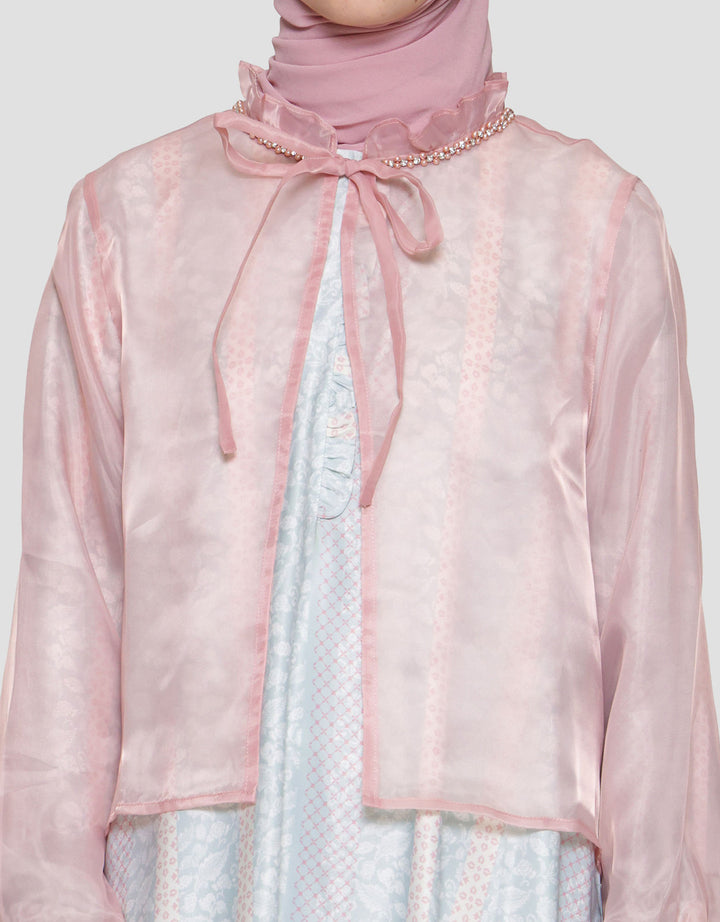 Annisa Double Layer Organza Outer Maxi Dress Wanita