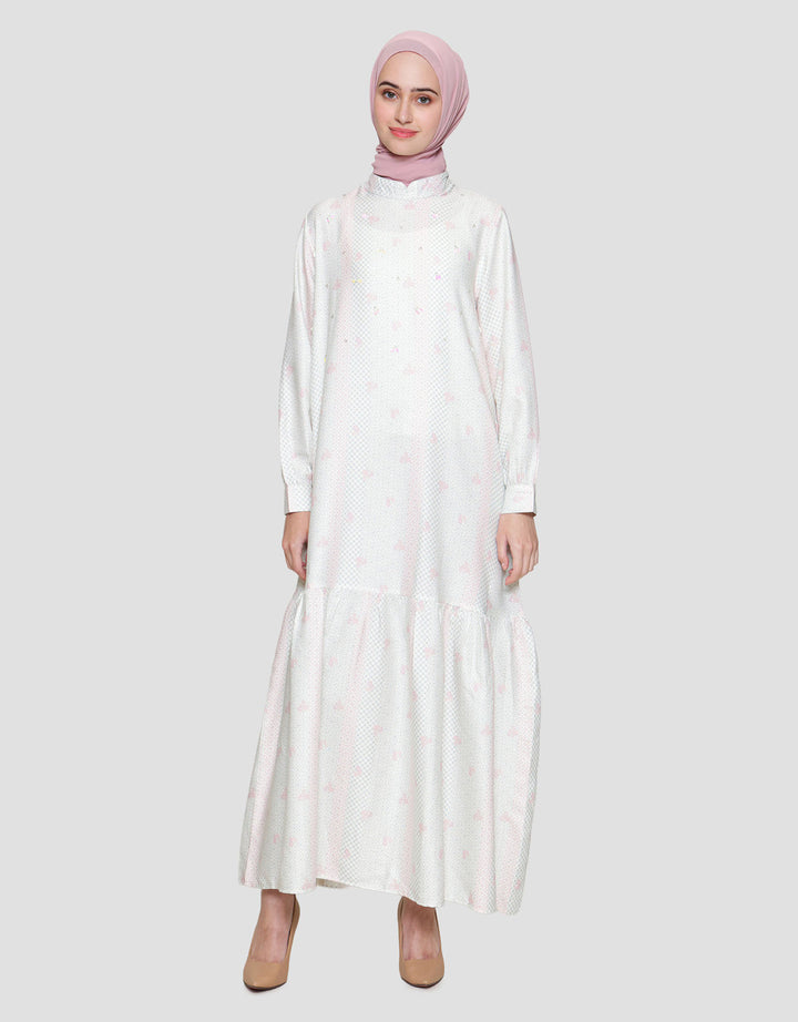 Annisa Printed Maxi Dress Wanita