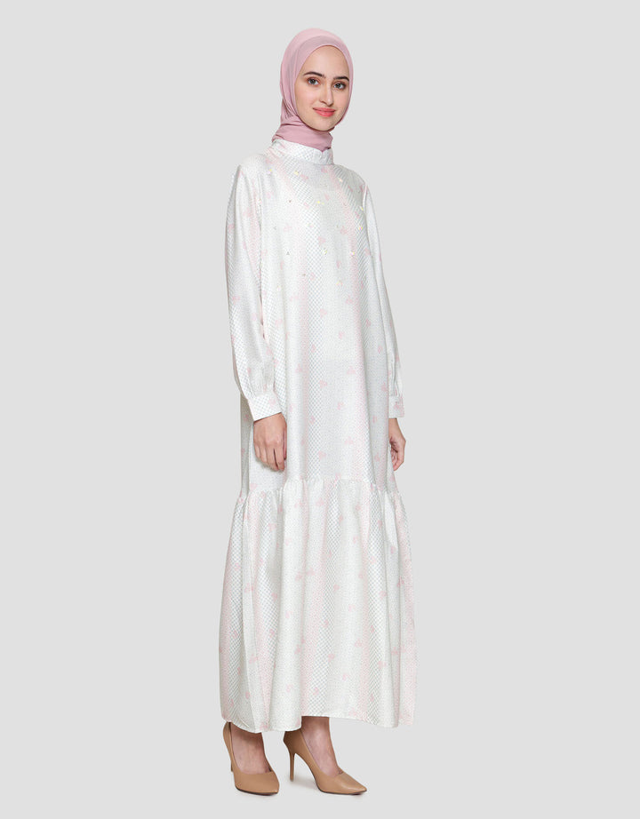 Annisa Printed Maxi Dress Wanita