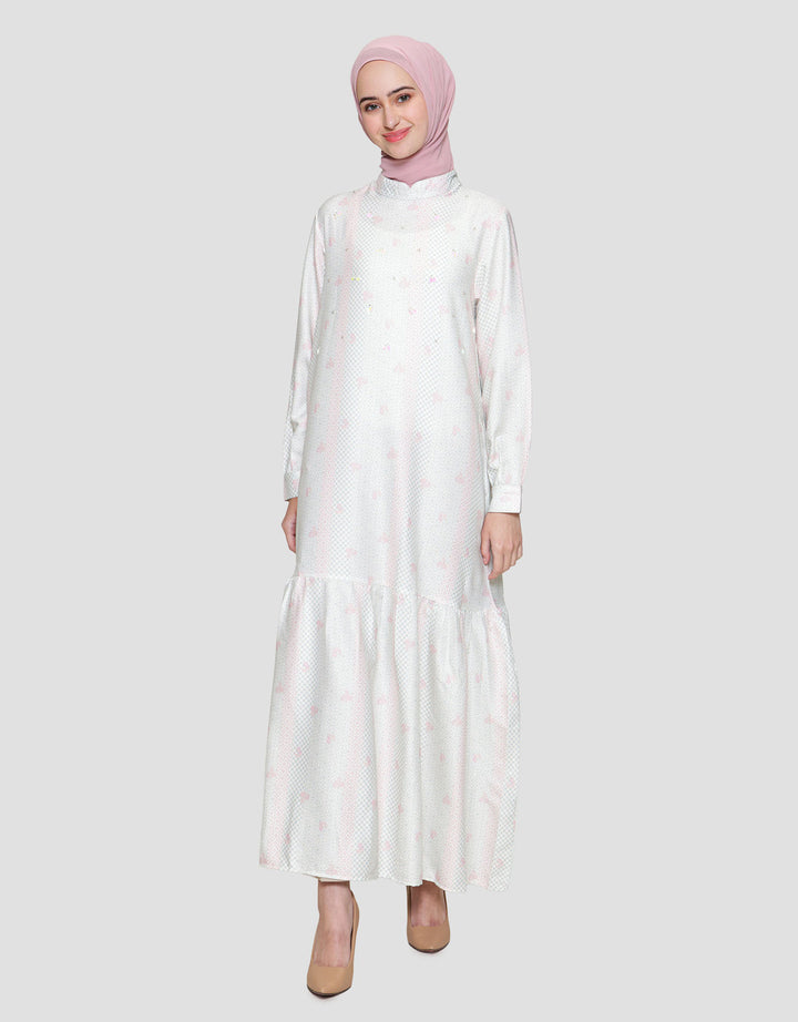 Annisa Printed Maxi Dress Wanita