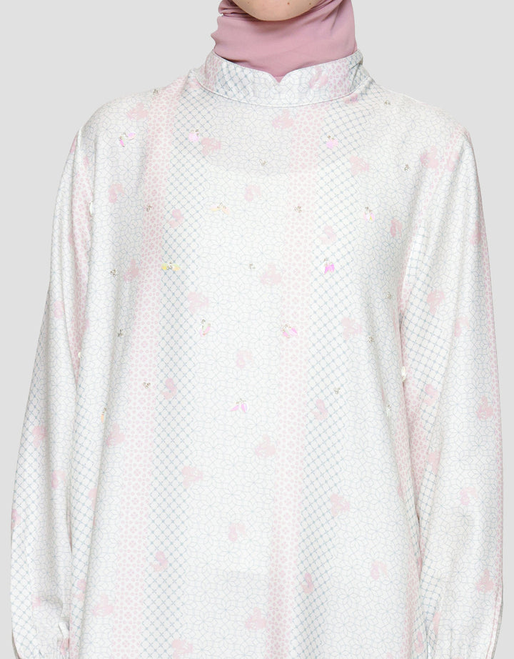 Annisa Printed Maxi Dress Wanita