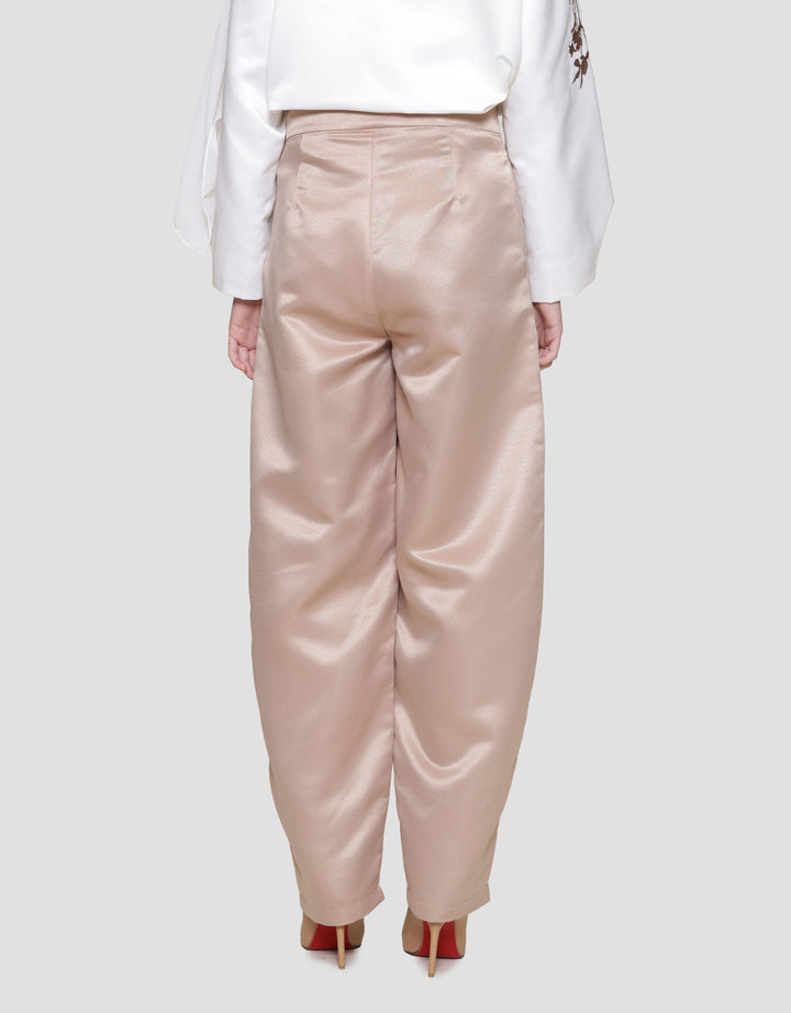 Annisa Barrel Satin Celana Panjang Wanita