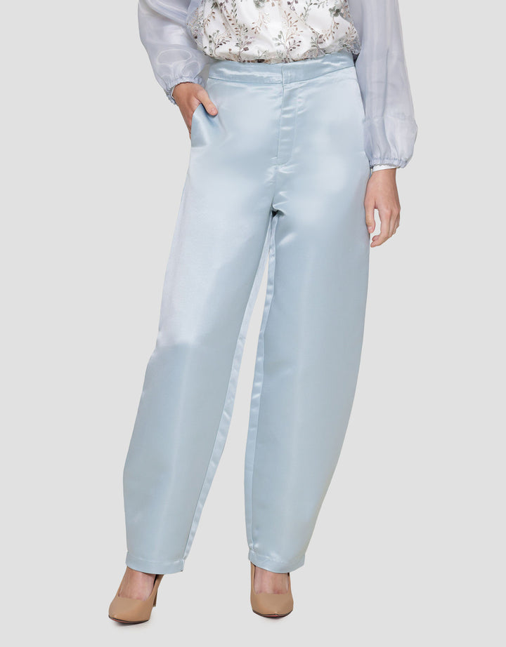Annisa Barrel Satin Celana Panjang Wanita