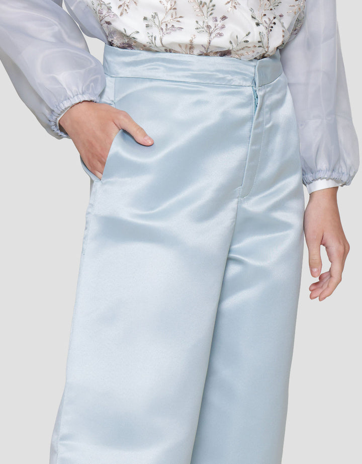 Annisa Barrel Satin Celana Panjang Wanita