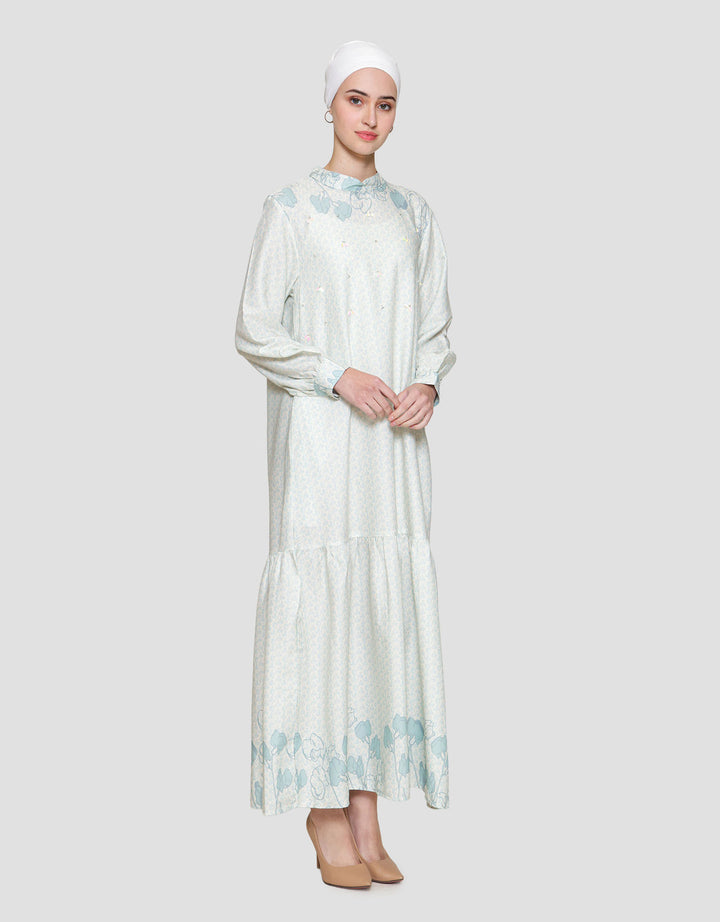 Annisa Printed Maxi Dress Wanita