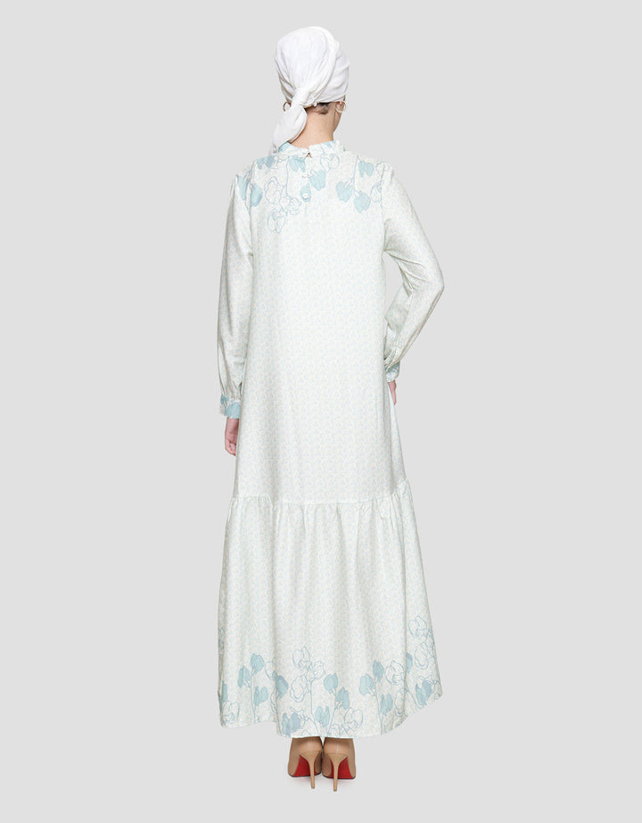 Annisa Printed Maxi Dress Wanita