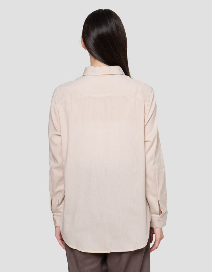 Connexion Linen Look Relax Kemeja Wanita