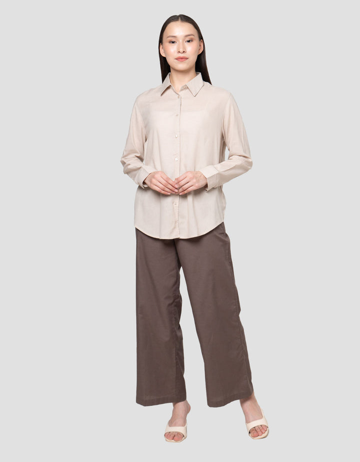 Connexion Linen Look Relax Kemeja Wanita