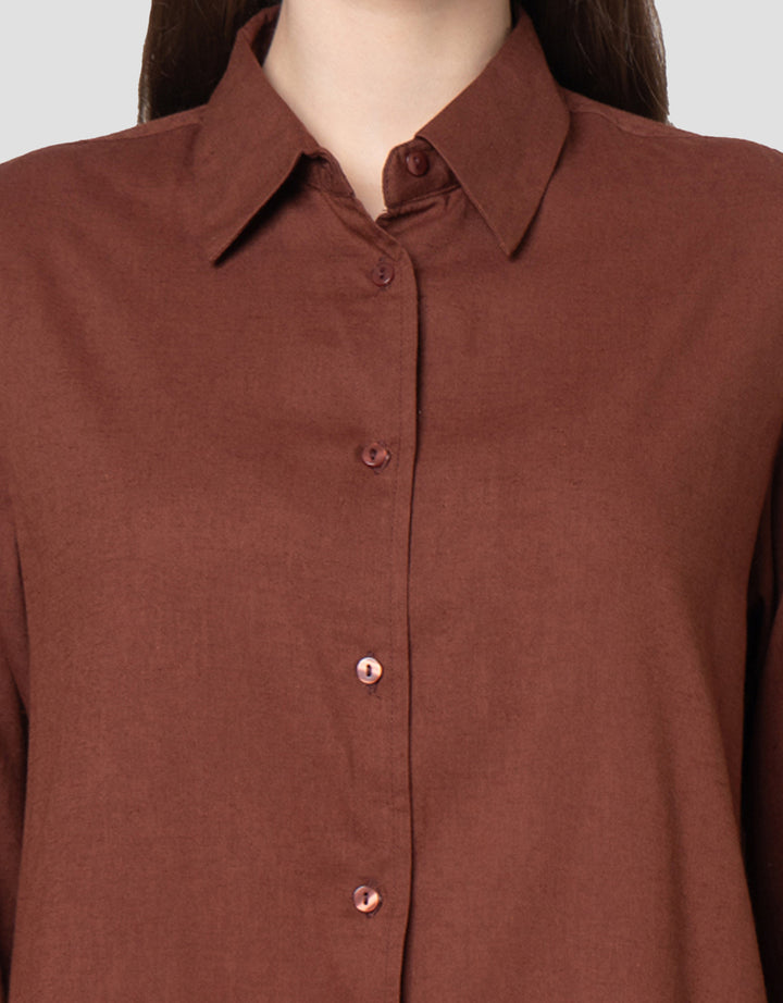 Connexion Linen Look Relax Kemeja Wanita