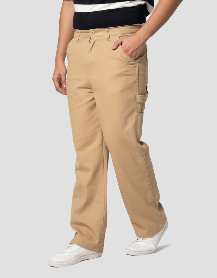 Nevada Woven Baggy Fit Twill Celana Chino Pria