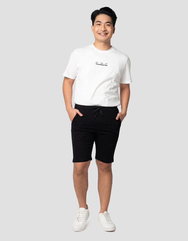 Nevada Bermuda Slim Fit Half Rubber Celana Pendek Chino Pria