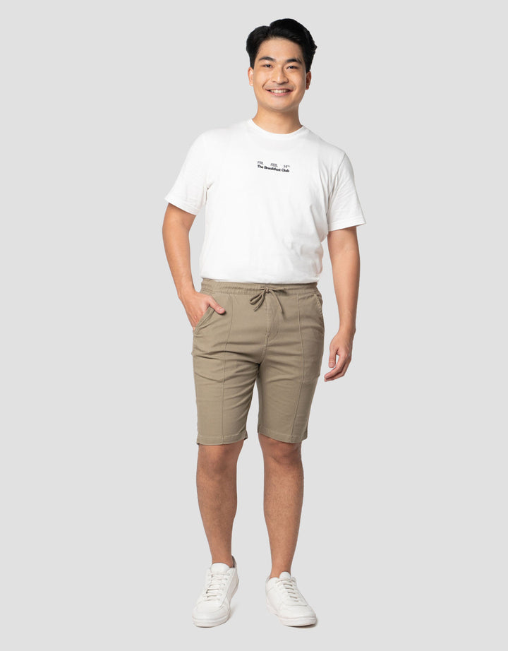 Nevada Bermuda Slim Fit Half Rubber Celana Pendek Chino Pria