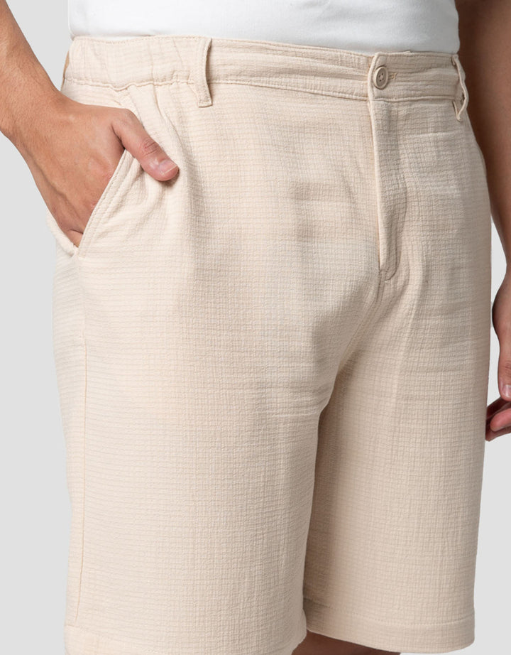 Nevada Texture Regular Seersucker Celana Pendek Pria