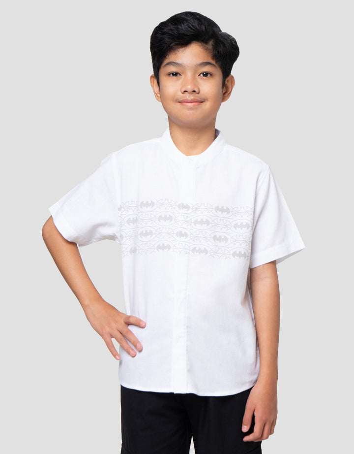 Character Motif Batman Kemeja Koko Anak Laki-laki