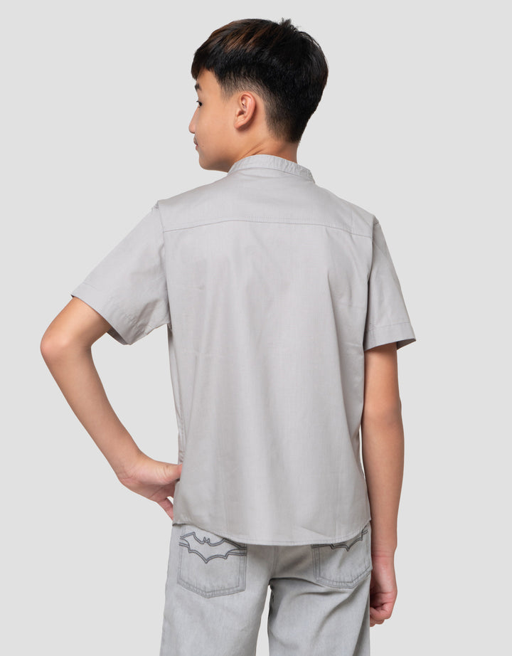 Character Motif Batman Kemeja Koko Anak Laki-laki