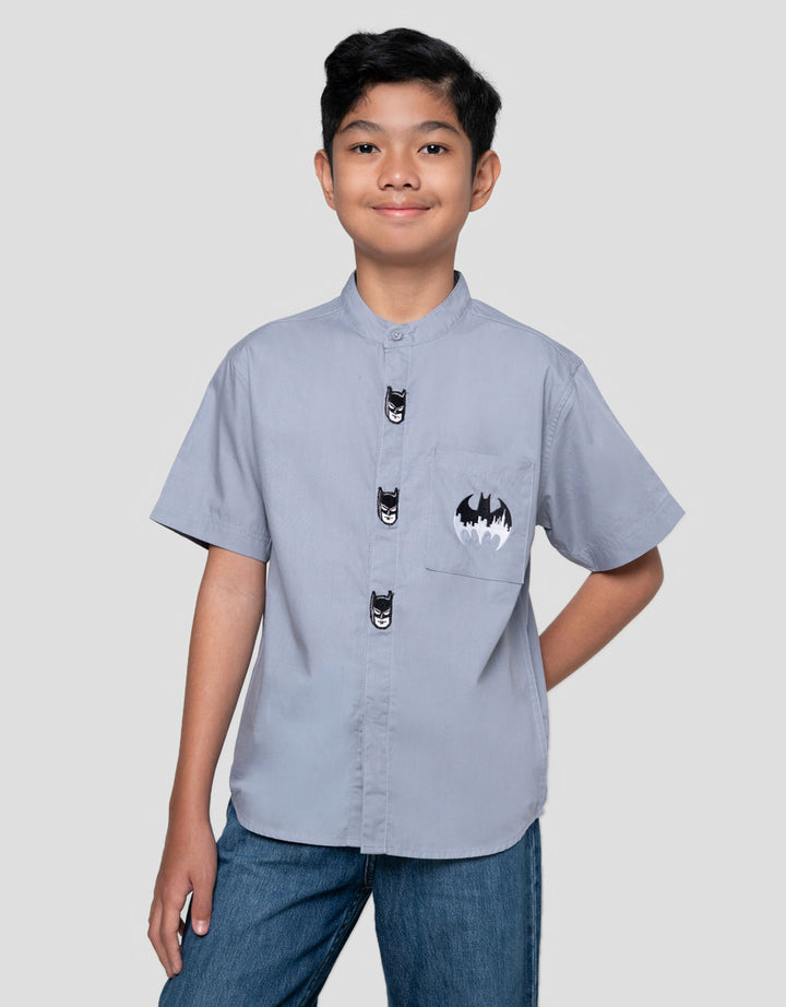 Character Batman Patch Baju Koko Anak Laki-laki