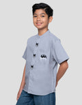 Character Batman Patch Baju Koko Anak Laki-laki