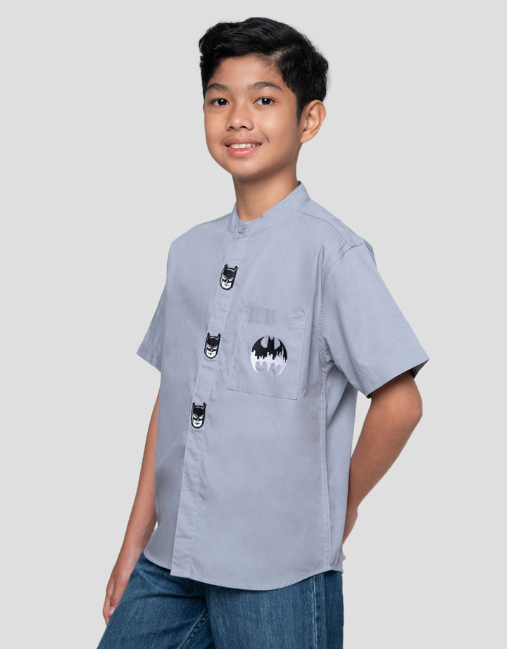 Character Batman Patch Baju Koko Anak Laki-laki