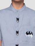 Character Batman Patch Baju Koko Anak Laki-laki