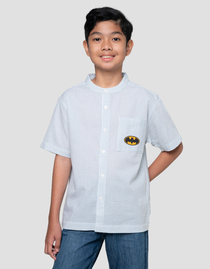 Character Texture Batman Baju Koko Anak Laki-laki