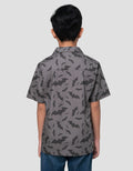 Character Fullprint Batman Kemeja Anak Laki-laki