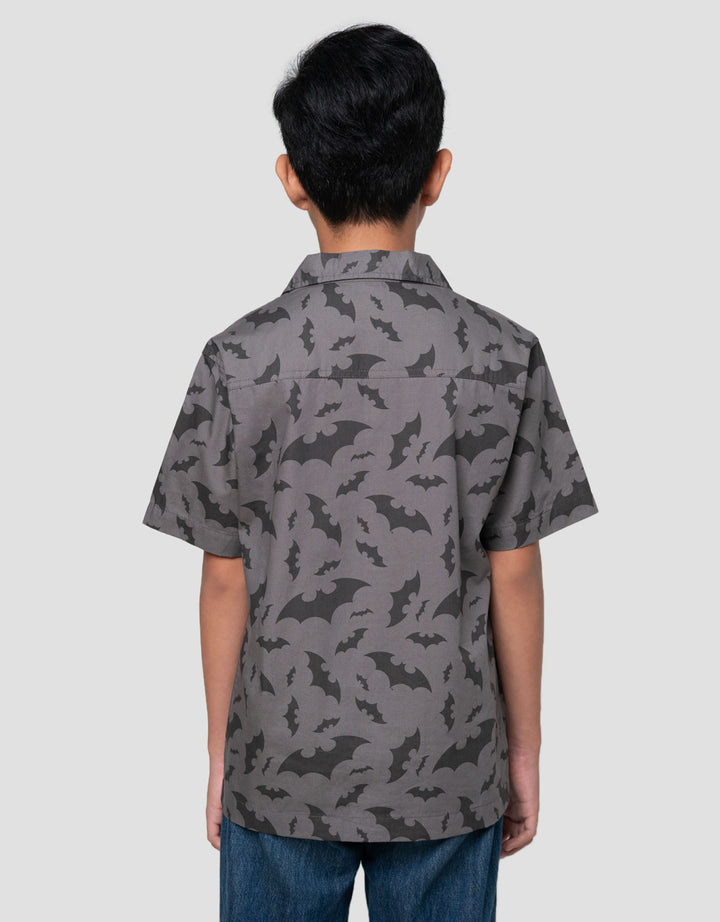 Character Fullprint Batman Kemeja Anak Laki-laki