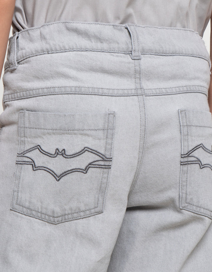 Character Batman Logo Celana Denim Anak Laki-laki