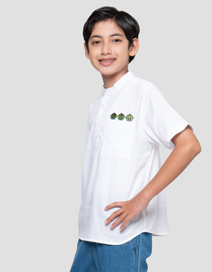 Marvel Hulk Patch Kemeja Koko Anak Laki-laki