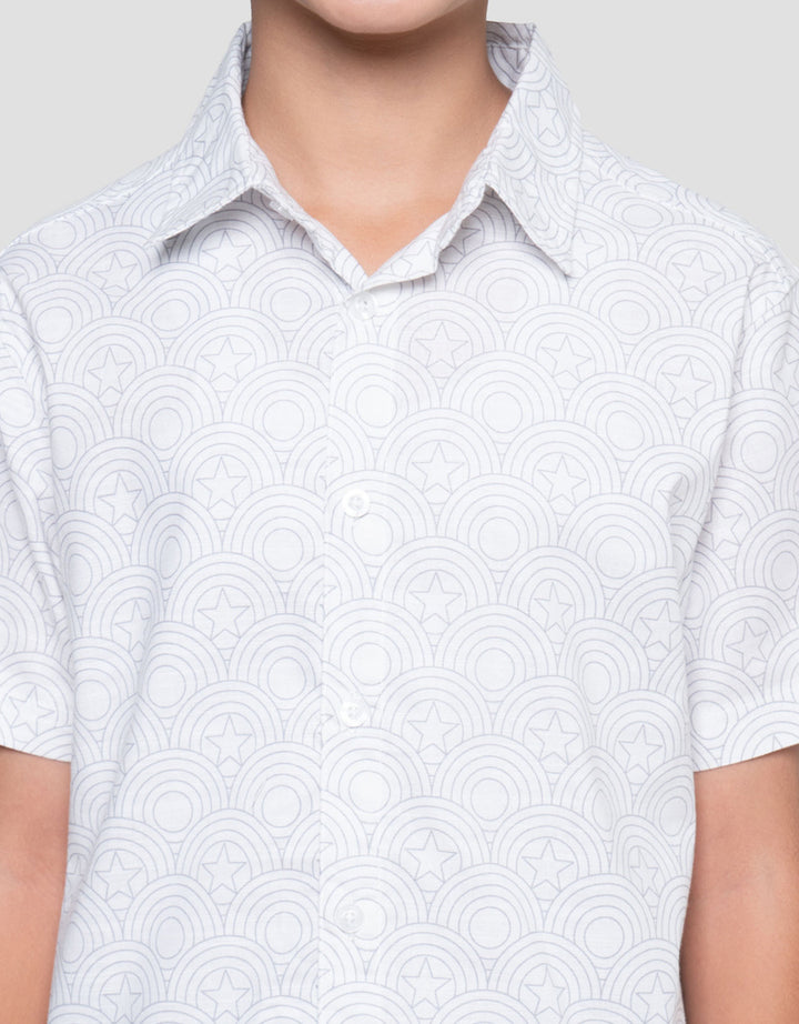 Marvel Fullprint Capt America Kemeja Anak Laki-laki