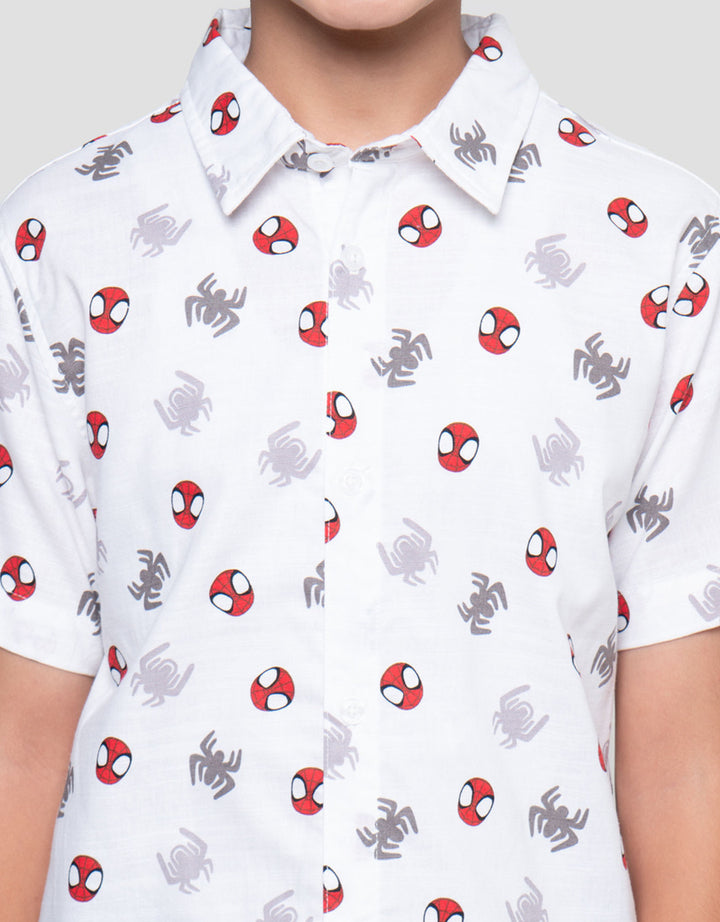 Marvel Fullprint Capt America Kemeja Anak Laki-laki