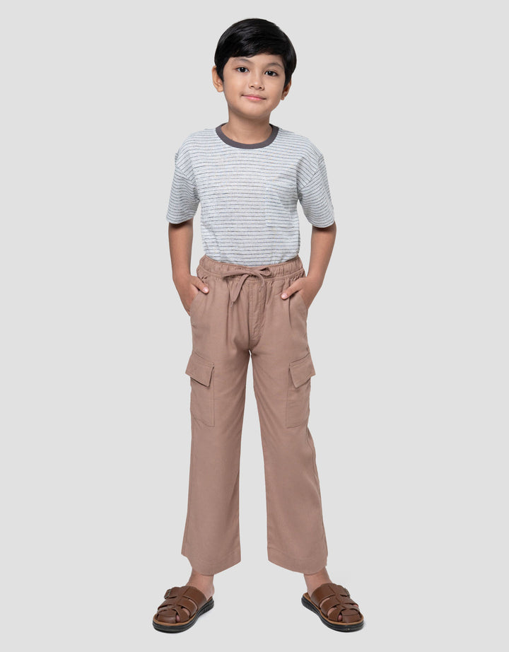 Little M Long Pants Linen Ktg Washing Anak Laki-laki