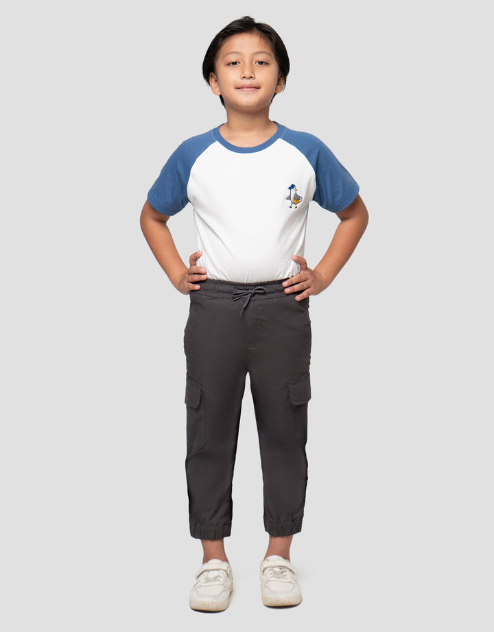 Little M Woven Pocket Dan Jogger Cargo Anak Laki-laki