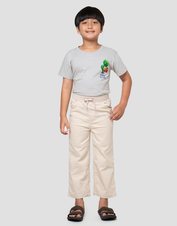 Little M Strech Rib Bsc Cut Sewn Celana Panjang Anak Laki-laki